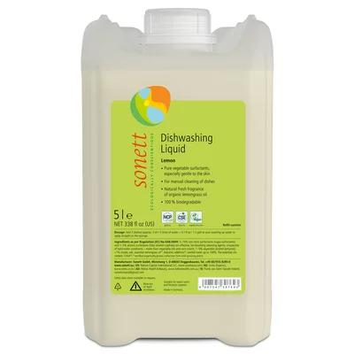 Detergent lichid pentru vase cu lamaie ecologic 5l Sonett