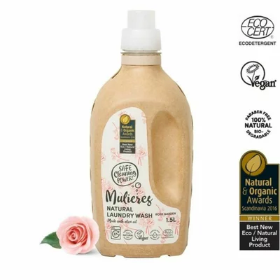 Detergent pentru rufe cu ingrediente naturale Rose Garden (1.5L), Mulieres