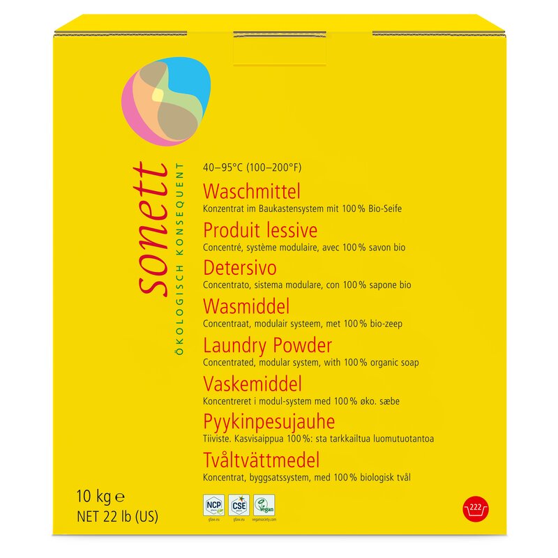 Detergent praf pentru rufe ecologic 10kg Sonett