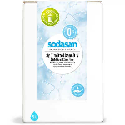Detergent vase lichid bio sensitiv 5L Sodasan PRET REDUS
