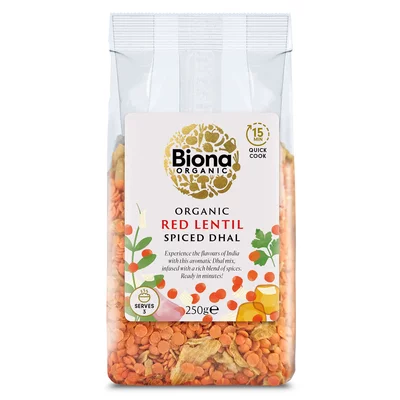 Dhal cu linte rosie si condimente bio 250g Biona PRET REDUS