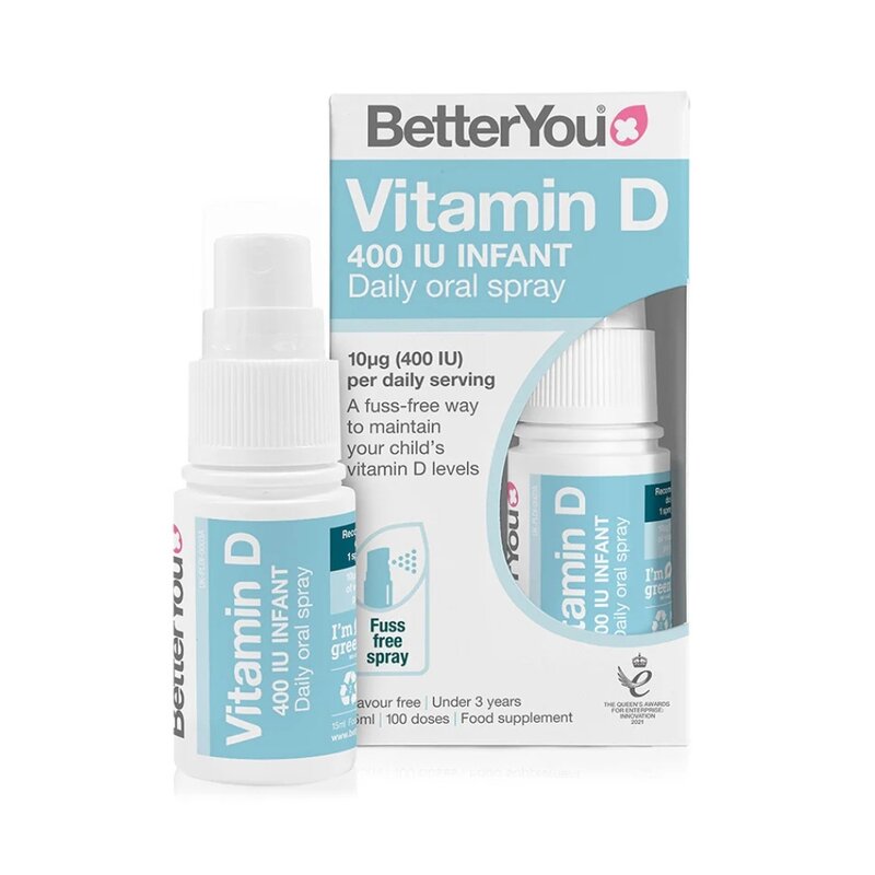 D400 infant Vitamin D Oral Spray (15ml), BetterYou
