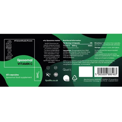 DVC2 - Vitamina C lipozomala 60 capsule Lipolife