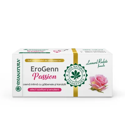 EroGenn Passion – crema intima cu galbenele si trandafir, 20 ml, Leonard Radutz Formula, VivaNatura