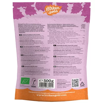 Erythritol bio 500g Birkengold