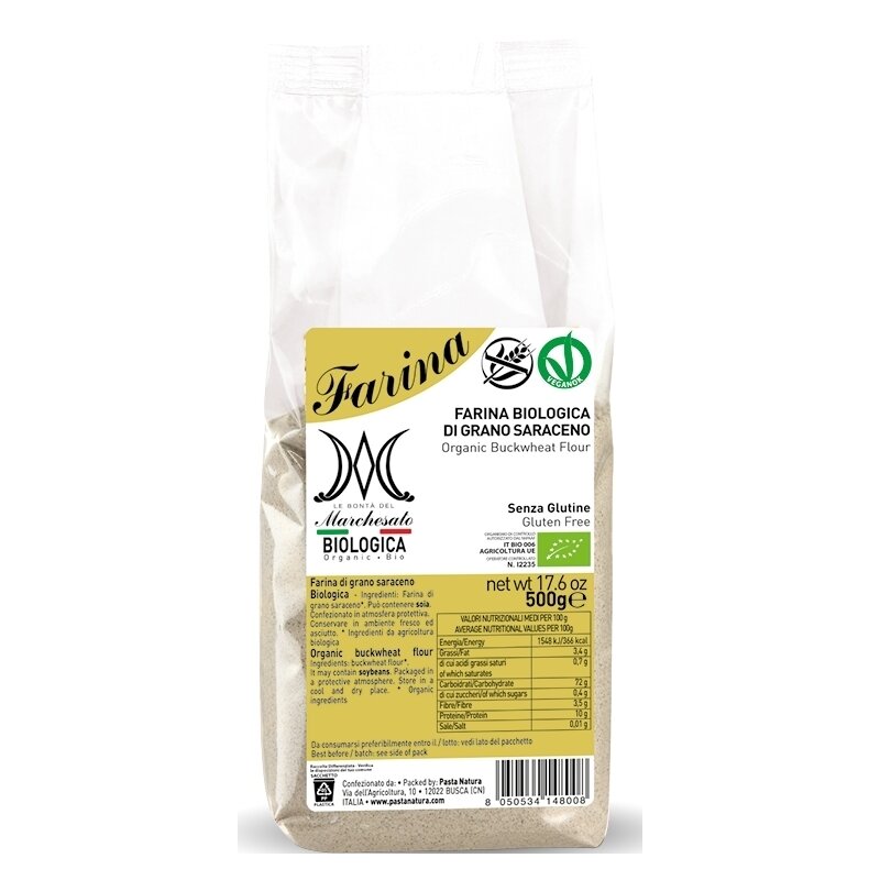 Faina de hrisca fara gluten bio 500g marchesato