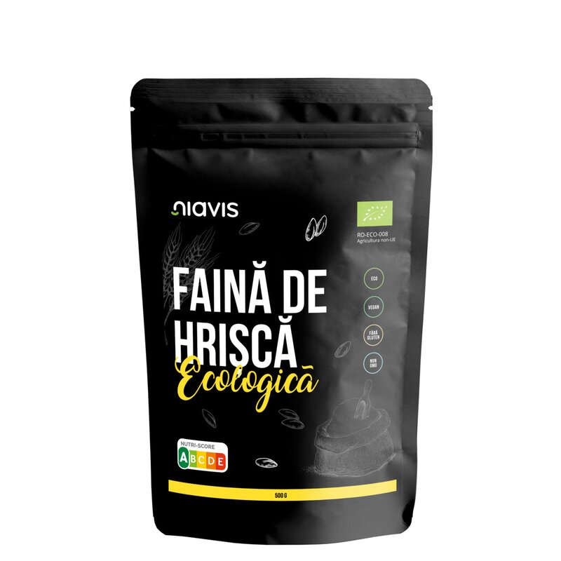 Faina de hrisca fara gluten bio, 500g - niavis