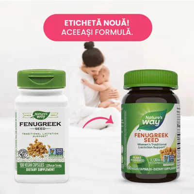 Fenugreek (Schinduf) 565mg, Nature's Way, 100 capsule, Secom