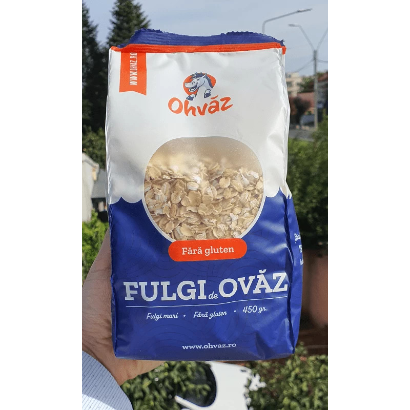 Fulgi de ovaz fara gluten, 450g, ohvaz