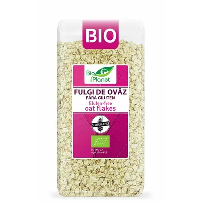 Fulgi de ovaz fara gluten, bio, 300g, Bio Planet PRET REDUS
