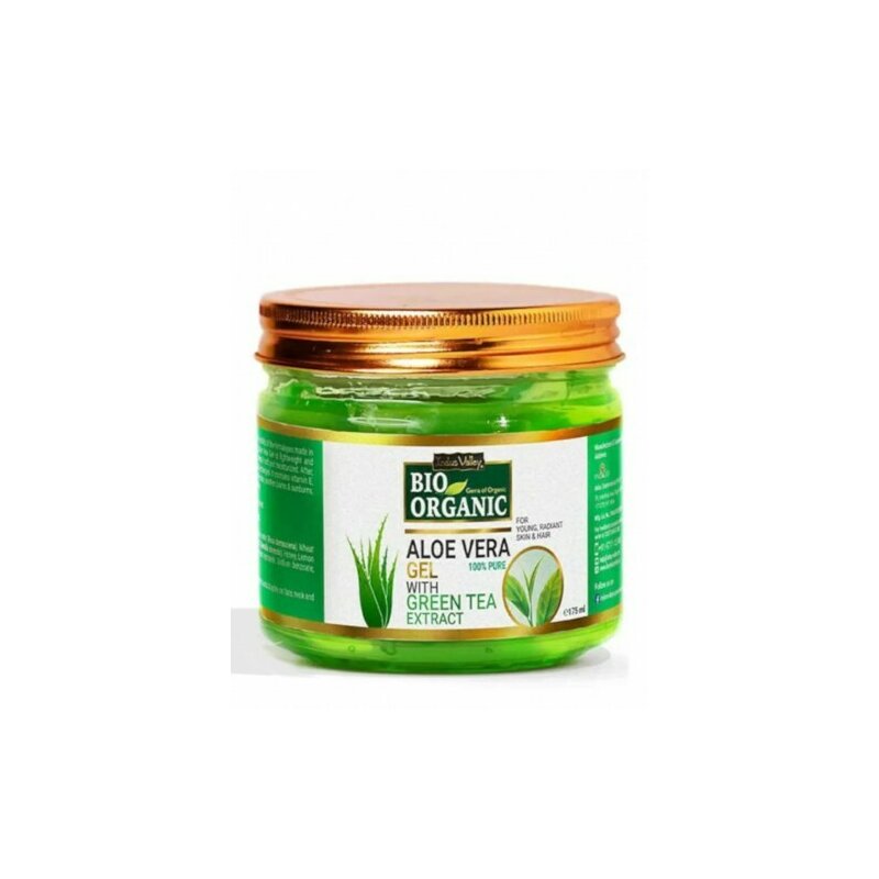 Gel de aloe vera cu ceai verde, 175g, Indus Valley
