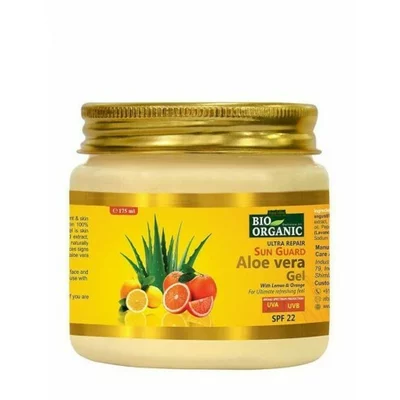 Gel de aloe vera cu SPF22 Sun Guard, 175g, Indus Valley