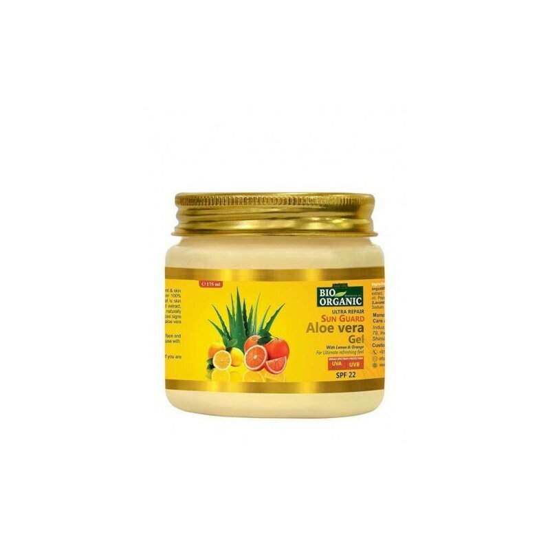 Gel de aloe vera cu SPF22 Sun Guard, 175g, Indus Valley