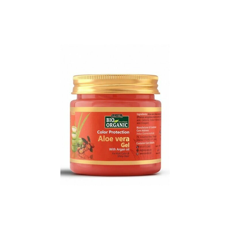 Gel de aloe vera pentru protectie culoare par, 175g, Indus Valley