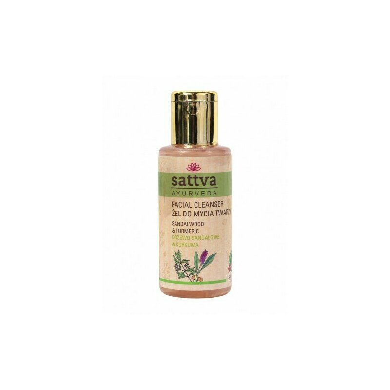 Gel de curatare fata cu santal si turmeric, 100ml, sattva ayurveda