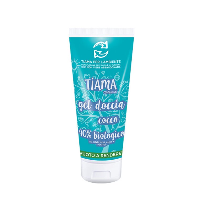 Gel de dus cu cocos, bio, 200ml, tiama