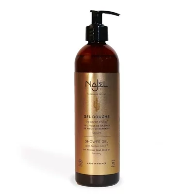 Gel de dus cu sapun de Alep si 20% ulei de Cactus, 500ml, NAJEL