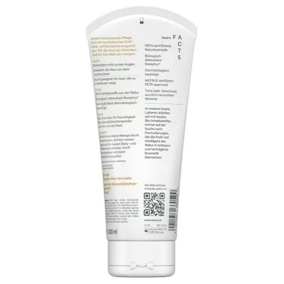 Gel de dus si sampon cu aloe vera si extract de margarete pentru bebelusi si copii 200ml Lavera