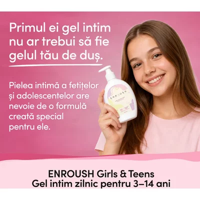 Gel intim zilnic pentru fetite si adolescente, 200ml, Enroush