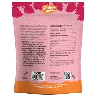 Gelifiant cu xylitol de mesteacan 500g Birkengold