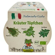 Ghiveci biodegradabil cu seminte pentru semanat - mix ierburi italiene bio 3 bucati Aries