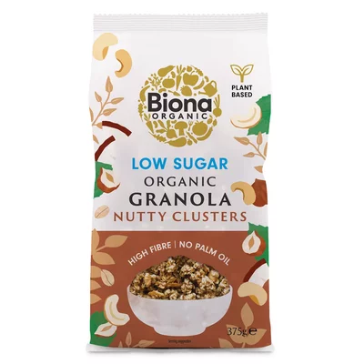 Granola cu nuci si continut scazut de zahar bio 375g Biona