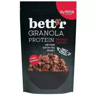 Granola proteica cu alune si cacao fara gluten, bio, 300g - Bettr - PRET REDUS