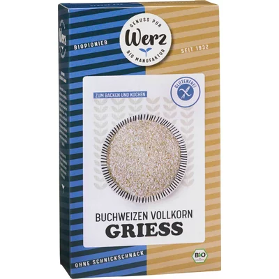 Gris integral de hrisca, fara gluten, bio, 250g, Werz PRET REDUS