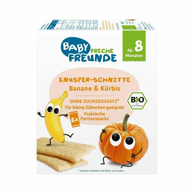 Gustare crocanta cu banane si dovleac bio 84g erdbar