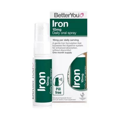 Iron 10 Oral Spray (25ml), BetterYou  -- supliment alimentar cu fier