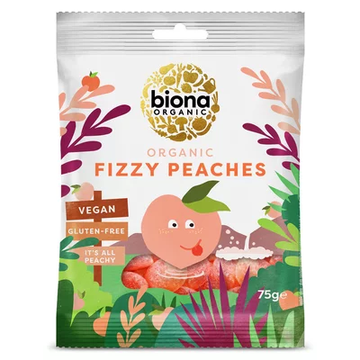 Jeleuri cu aroma de piersici, bio, 75g, Biona PRET REDUS