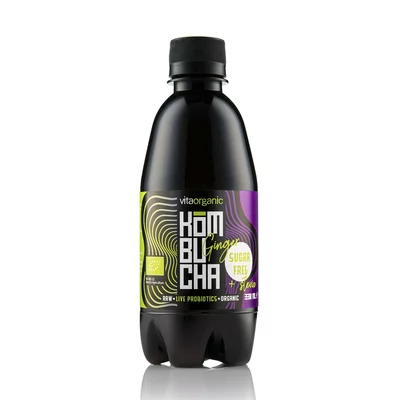Kombucha cu ghimbir indulcita cu stevia bio 330ml Vita Organic PRET REDUS