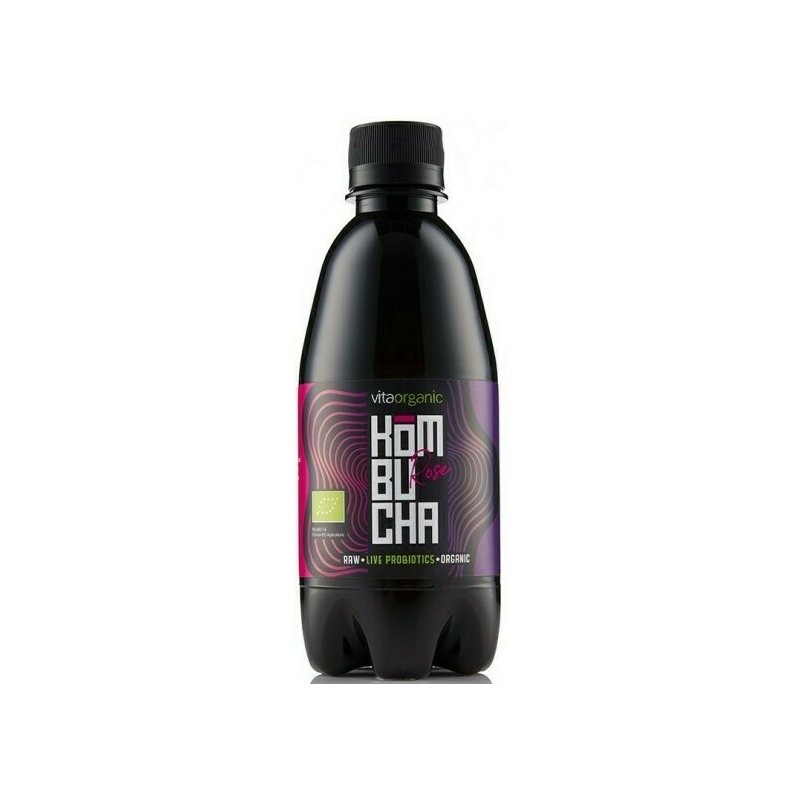 Kombucha cu trandafiri bio 330 ml vita organic