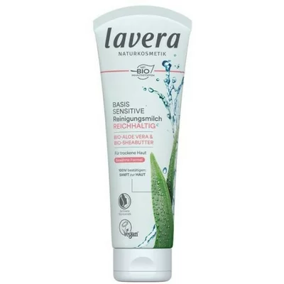 Lapte demachiant cu aloe vera si unt de shea pentru ten uscat 125ml Lavera