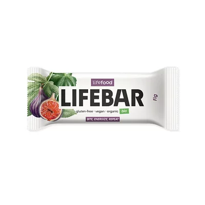 Lifebar baton cu smochine, raw, bio, 40g, Lifefood PRET REDUS