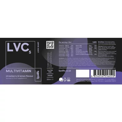 Lipolife Multivitamin - LVC5 complex de vitamine lipozomale 250ml