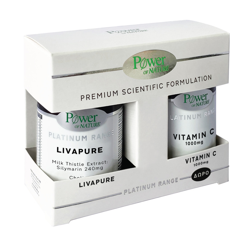 Livapure + vitamina c 1000mg, power of nature