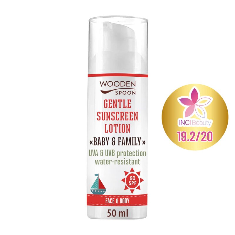Lotiune protectie solara spf 50 ecologica 50ml Wooden Spoon