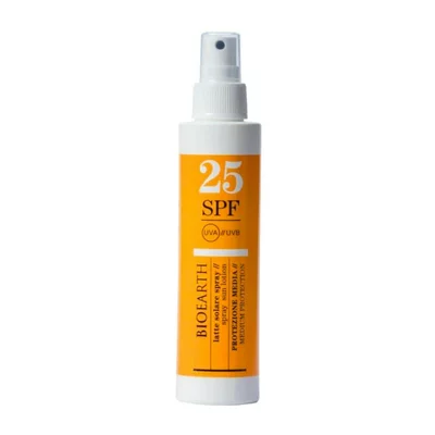 Lotiune solara spray pentru corp SPF25 cu ganoderma, 150ml - Bioearth