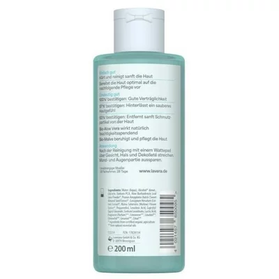 Lotiune tonica pentru fata cu aloe vera si nalba 200ml Lavera