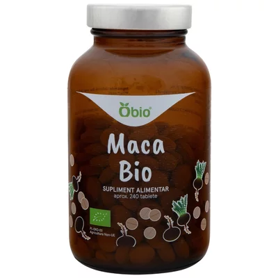 Maca bio 240 tablete 120g Obio PRET REDUS