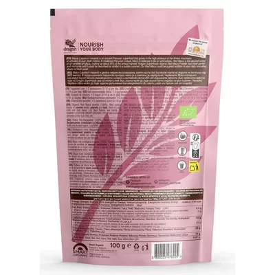 Maca rosie pulbere bio 100g Dragon Superfoods