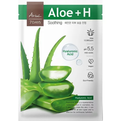 Masca 7Days Plus Aloe Vera si H Acid Hyaluronic pt Calmare, 23ml - Ariul