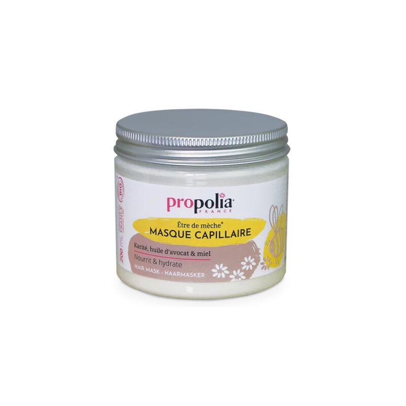 Masca de par cu unt de shea, ulei de avocado si miere ecologica 200ml Propolia