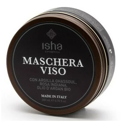 Masca pentru fata cu argila ghassoul si ulei de argan 200ml Isha
