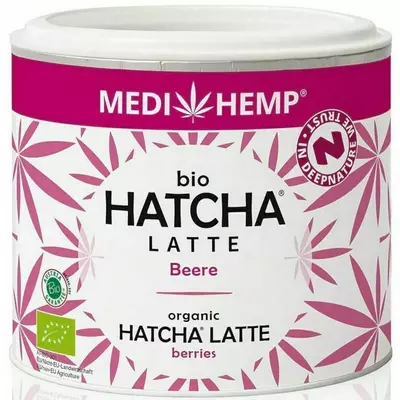 Hatcha latte cu fructe, bio, 45g Medihemp PROMO