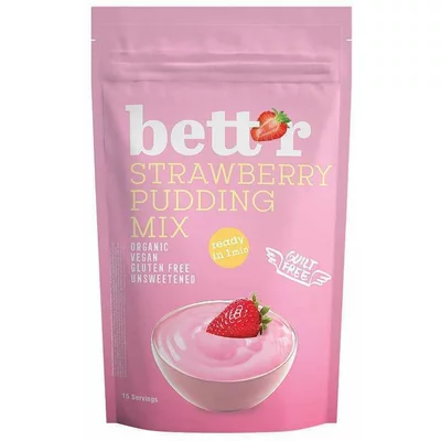 Mix pentru budinca cu capsuni bio 150g Bettr PRET REDUS