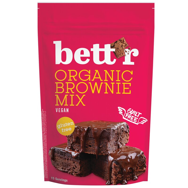Mix pentru prajitura brownie fara gluten bio 400g bettr