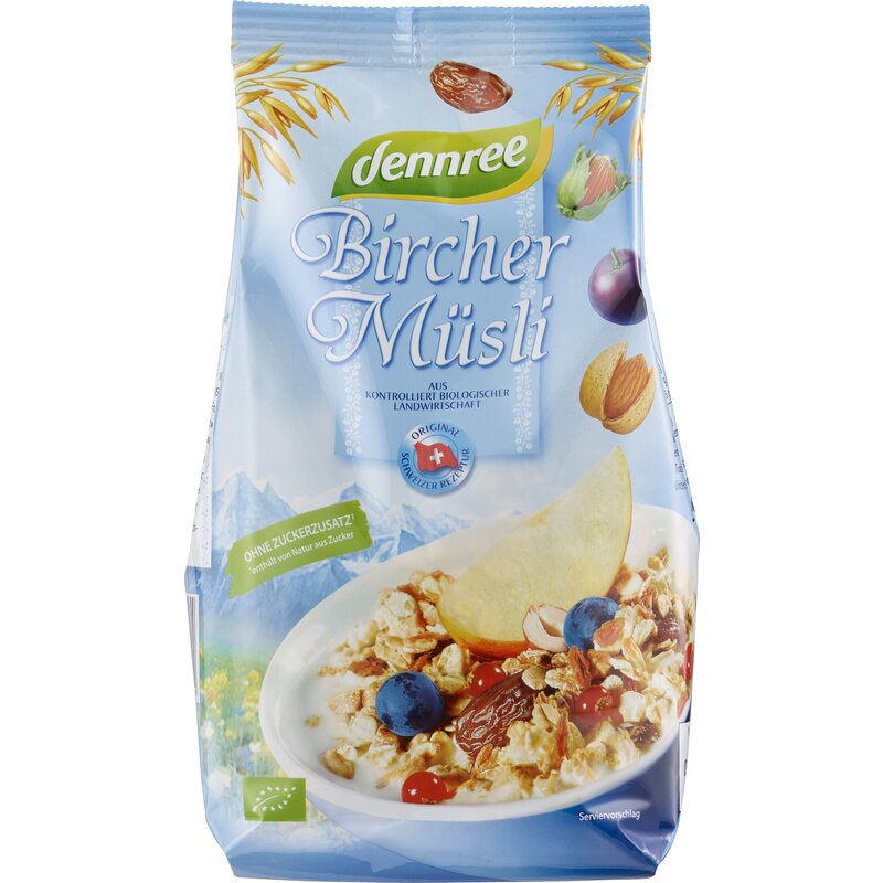Musli bircher bio 500g, dennree