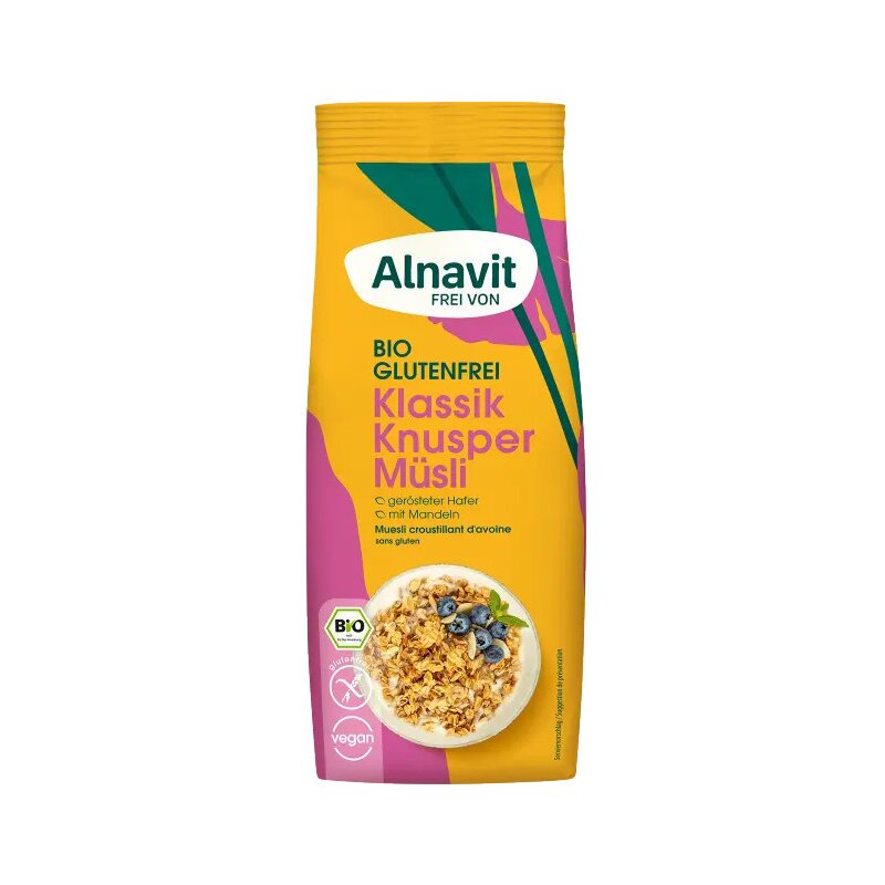 Musli crocant clasic fara gluten, bio, 350g alnavit
